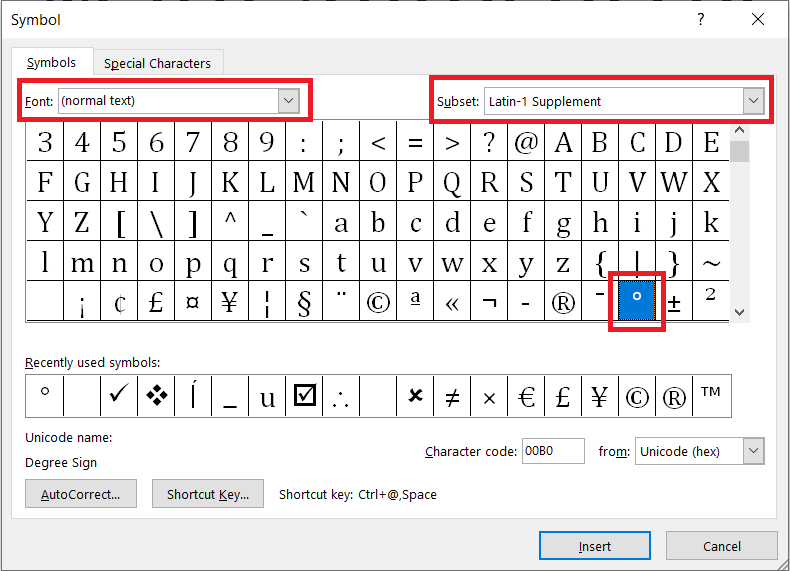 Typing Degree Symbol In Word 2010 Vimserl