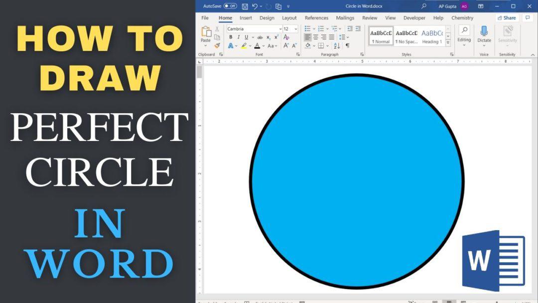 How To Draw A Circle Over Text In Word