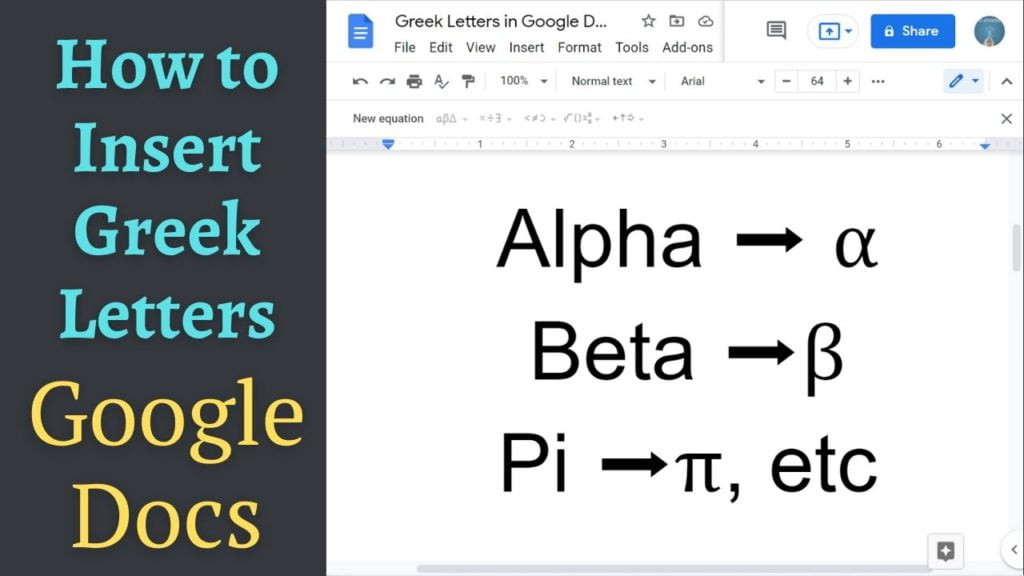 Simple Way To Insert Greek Letter In Google Docs PickupBrain Be Smart