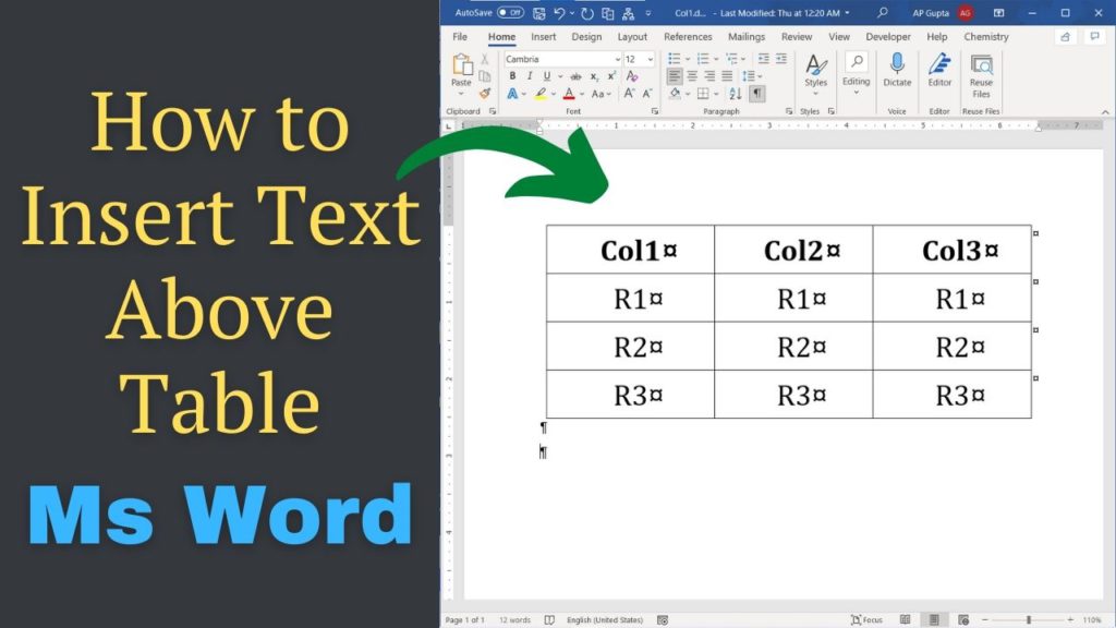 solved-how-to-insert-text-above-table-in-word-2007-above