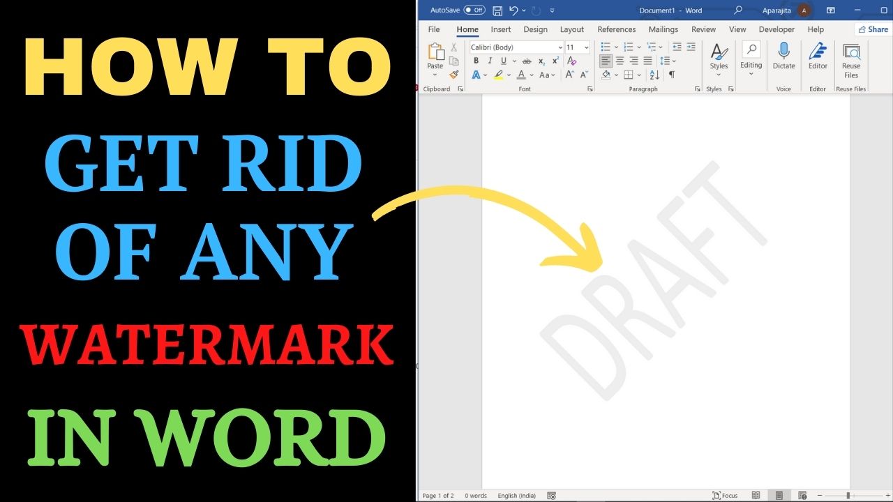 How To Remove Draft Watermark From Word Archives PickupBrain Be Smart