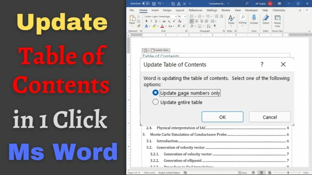 how-to-update-table-of-contents-in-ms-word-with-1-click-pickupbrain