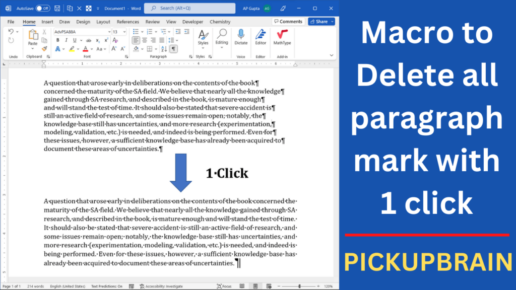 ms-word-macro-to-delete-all-paragraph-mark-or-new-line-character-pickupbrain-be-smart