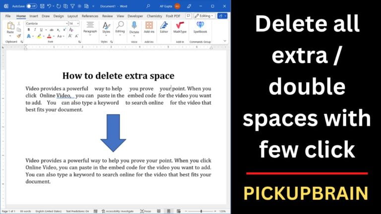 Find And Replace Double Spaces In Word