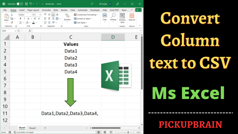 how-to-convert-columns-into-csv-using-1-simple-ms-excel-function