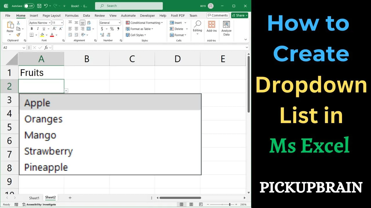 Thumbnail of blog on How to add dropdown list in Excel